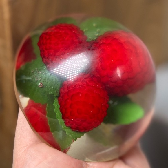Red Raspberry Paperweight - Picture 11 of 12